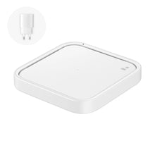 Заредете изображение във визуализатора на галерията – Samsung Wireless Charger Pad EP-P2400TWEGEU 15W inductive charger - white + mains charger
