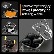 Заредете изображение във визуализатора на галерията – PanzerGlass Hoops Camera Protection for iPhone 15 Pro / 15 Pro Max - with Black Frame
