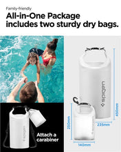 Заредете изображение във визуализатора на галерията – Spigen Aqua Shield A630 bag waterproof 20 l + bag 2 l - white
