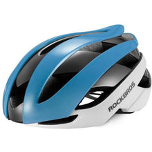 Заредете изображение във визуализатора на галерията – Rockbros bicycle helmet 10110004004 size M - blue and white

