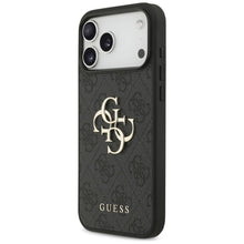 Заредете изображение във визуализатора на галерията – GUESS case for IPHONE 18 Pro Max / 17 Pro Max GUE005524 (4G PU Big Logo) black
