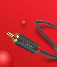 Заредете изображение във визуализатора на галерията – Ugreen AV104 10518 audio cable 2RCA (male) / 2RCA (male) 2m - gray

