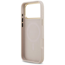 Заредете изображение във визуализатора на галерията – GUESS case for IPHONE 17 Pro Max compatible with MagSafe GUHMP17XPG4SEMCP (PU W/ 4G Stripe) pink
