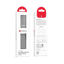 Заредете изображение във визуализатора на галерията – FORCELL F-DESIGN FS11 magnetic stailess steel strap for SAMSUNG Watch 22 mm silver
