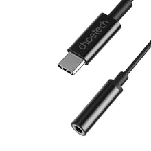 Заредете изображение във визуализатора на галерията – Choetech AUX003 USB-C / DC 3.5mm audio adapter - black
