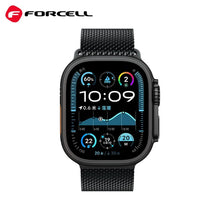 Заредете изображение във визуализатора на галерията – FORCELL F-DESIGN FA11 stainless steel strap for APPLE Watch 38 / 40 / 41 mm black
