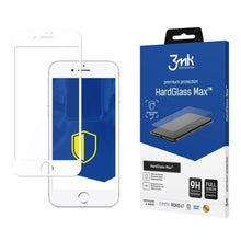 Заредете изображение във визуализатора на галерията – 9H 3mk HardGlass Max™ glass for iPhone 7 with white frame
