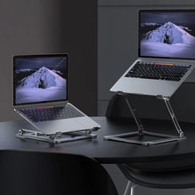 Заредете изображение във визуализатора на галерията – Tech-Protect ULS400 universal extendable stand for a laptop up to 17" - silver
