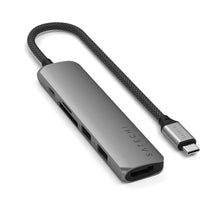 Заредете изображение във визуализатора на галерията – SATECHI adapter HUB 6in1 Type C ST-P6SM space gray
