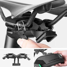 Заредете изображение във визуализатора на галерията – Rockbros C27-1 bicycle bag under the saddle - black
