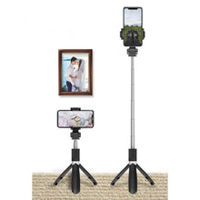 Заредете изображение във визуализатора на галерията – Tech-Protect L01S Bluetooth selfie stick with tripod up to 70cm - black
