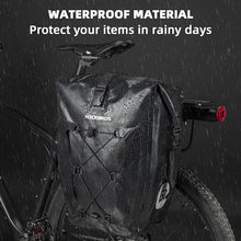 Заредете изображение във визуализатора на галерията – Rockbros 30140022001 waterproof bicycle bag for trunk - black
