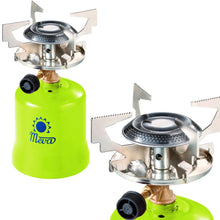 Заредете изображение във визуализатора на галерията – Gas tourist stove with punctured gas cartridges FOCUS 1.4kW
