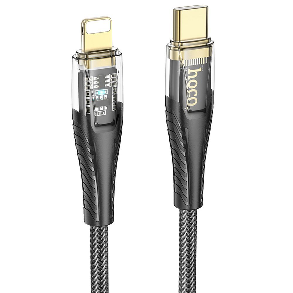 HOCO cable Type C to Lightning PD 27W U121 1,2 m black transparent