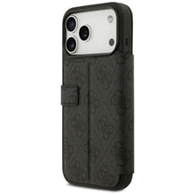 Заредете изображение във визуализатора на галерията – GUESS book case for IPHONE 17 Pro Max GUBKP17X4GMGGR (PU 4G Metal Logo) black
