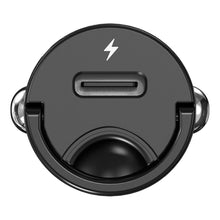 Заредете изображение във визуализатора на галерията – Silver Monkey PD-CPCT30-SM 30W 1x USB-C PD car charger - black
