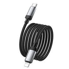 Заредете изображение във визуализатора на галерията – Cable USB C to Lightning Hoco PD 27W 1 m X117 gold
