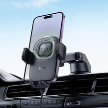Заредете изображение във визуализатора на галерията – Car phone holder induction Hoco 15W center console HW32 black
