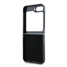 Заредете изображение във визуализатора на галерията – DKNY case for SAMSUNG Z Flip 6 DKHCZF6PCPTSSK (HC PU Chequered Pattern W/ Printed Stripes) black
