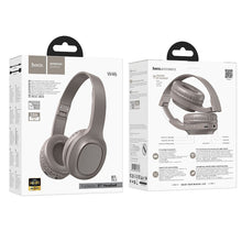 Заредете изображение във визуализатора на галерията – HOCO wireless headphones bluetooth W46 brown
