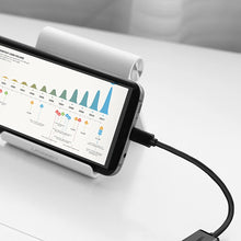 Заредете изображение във визуализатора на галерията – Ugreen US133 10396 micro USB (male) / USB-A (female) OTG cable flat 0.15m - black
