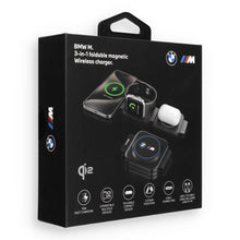 Заредете изображение във визуализатора на галерията – Wireless charger 3in1 BMW M Qi2 15W Print Logo blue
