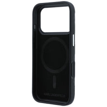 Заредете изображение във визуализатора на галерията – KARL LAGERFELD case for IPHONE 18 Pro Max/17 Pro Max compatible with MagSafe (Mono Resin Logo) black
