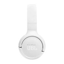 Заредете изображение във визуализатора на галерията – JBL Tune 520BT wireless on-ear Bluetooth 5.3 headphones - white
