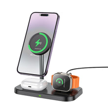 Заредете изображение във визуализатора на галерията – Borofone Wireless induction charger BQ29 Feliz 3 in 1 15W black
