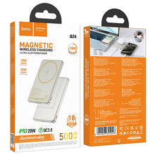 Заредете изображение във визуализатора на галерията – Powerbank compatible with MagSafe Hoco 5000 mAh QC PD 2A 20W Q26 orange
