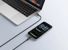 Заредете изображение във визуализатора на галерията – Flat cable Type C to Type C VEGER PD 5A 240W CC2-MTB 1,5 m black
