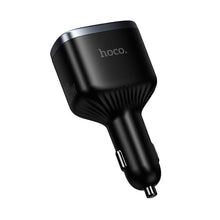 Заредете изображение във визуализатора на галерията – Car charger Hoco USB A + 2xUSB C PD QC3.0 93W Z70 black
