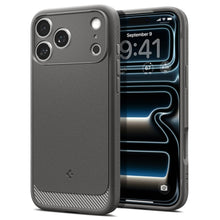 Заредете изображение във визуализатора на галерията – SPIGEN case RUGGED ARMOR compatible with MagSafe for IPHONE 18 Pro / 17 Pro grey
