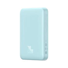 Заредете изображение във визуализатора на галерията – Baseus Magnetic Mini induction power bank 10000mAh 20W - blue + USB-C - USB-C cable
