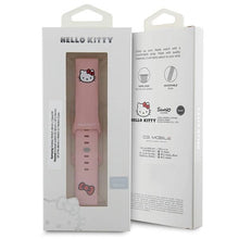 Заредете изображение във визуализатора на галерията – Hello Kitty Silicone Kitty Head strap universal 22mm - pink
