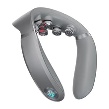 Заредете изображение във визуализатора на галерията – SKG G7 Pro-E neck massager with red light therapy and compress - gray
