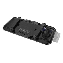 Заредете изображение във визуализатора на галерията – Dashcam for rearview mirror with a display 9,66" 1080p/30fps + rear camera 720p/30fps Hoco DV16 black

