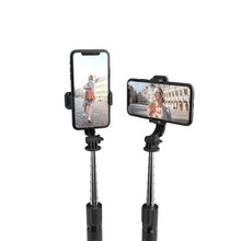 Заредете изображение във визуализатора на галерията – Tech-Protect L02S Bluetooth selfie stick with tripod up to 72cm - black
