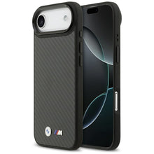Заредете изображение във визуализатора на галерията – BMW case for IPHONE 17 Air compatible with MagSafe BMHMP17M24CFMMK (Kevlar Matt) black
