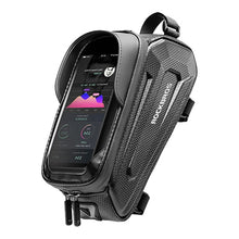 Заредете изображение във визуализатора на галерията – Rockbros B68-1 armored bicycle bag with phone cover 1.5l - black
