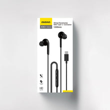 Заредете изображение във визуализатора на галерията – Dudao X3C+ wired USB-C in-ear headphones 1.2m - black
