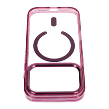 Заредете изображение във визуализатора на галерията – Case for iPhone 18 Pro / 17 Pro Frame Clear Hybrid Mag Cover compatible with MagSafe dark cherry
