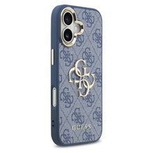 Заредете изображение във визуализатора на галерията – GUESS case for IPHONE 17 GUHCP17S4GMGCBL (PU W/ Big 4G Classic Logo) gold blue
