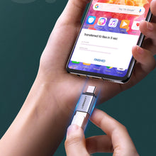 Заредете изображение във визуализатора на галерията – Ugreen US270 USB-C (Male) / USB-A 3.0 (Female) Adapter with Lanyard - Gray
