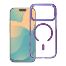 Заредете изображение във визуализатора на галерията – Case for iPhone 18 Pro / 17 Pro Frame Clear Hybrid Mag Cover compatible with MagSafe black
