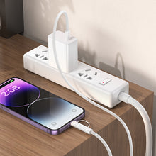 Заредете изображение във визуализатора на галерията – Borofone Cable BX104 Primo - Type C to Type C + Lightning - 60W 3A 1 metre white
