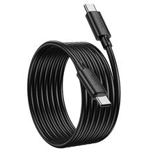 Заредете изображение във визуализатора на галерията – Cable USB C to USB C Hoco 3A 60W 2 m X88 black
