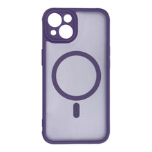 Заредете изображение във визуализатора на галерията – FULL MATTE MAG COVER case compatible with MagSafe for IPHONE 13 purple
