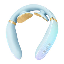 Заредете изображение във визуализатора на галерията – SKG K6E neck massager, electrostimulator with compress - blue

