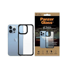Заредете изображение във визуализатора на галерията – PanzerGlass ClearCase antibacterial Military Grade certified case for iPhone 13 Pro - transparent and black
